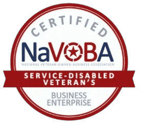 NaVOBA certified service-disabled veteran business seal